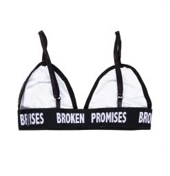 BROKEN PROMISES Lounge 12 Step Triangle Bra