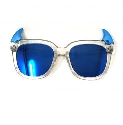 BROKEN PROMISES Horny Sunglasses - Blue Accessories