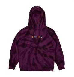 BROKEN PROMISES Hoodies Emotional Spiral Dye Hoodie Wash Purple