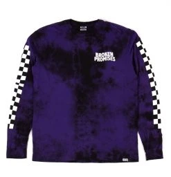 BROKEN PROMISES Shirts 2Tone Tie Dye L/S Purple Punch