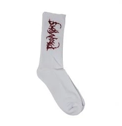 BROKEN PROMISES Graveyard Sock - White Accessories