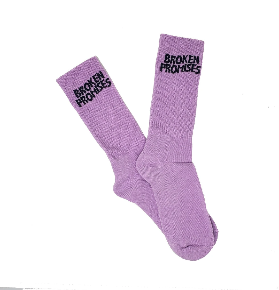 BROKEN PROMISES Accessories BP Wave Logo Sock - Purple