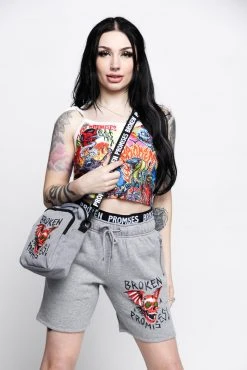 BROKEN PROMISES Bags Batwing Heather Side Bag