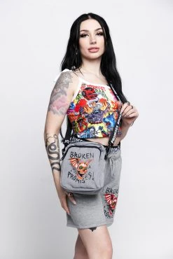 BROKEN PROMISES Bags Batwing Heather Side Bag