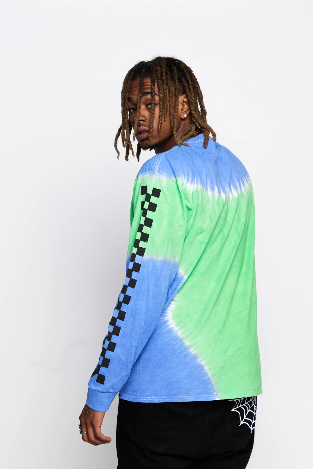 BROKEN PROMISES Shirts Acoustics Green Tie Dye L/S Tee