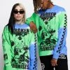 BROKEN PROMISES Shirts Acoustics Green Tie Dye L/S Tee