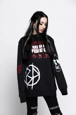 CASH Hoodies Untruthful Hoodie Black