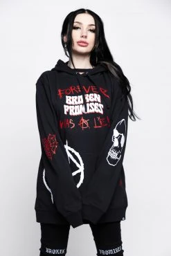 CASH Hoodies Untruthful Hoodie Black