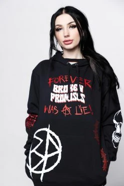 CASH Hoodies Untruthful Hoodie Black