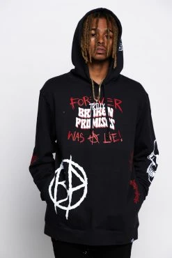 CASH Hoodies Untruthful Hoodie Black