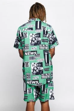 BROKEN PROMISES Shirts Headlines Button-Up Shirt