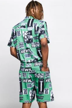 BROKEN PROMISES Shirts Headlines Button-Up Shirt