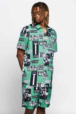 BROKEN PROMISES Shirts Headlines Button-Up Shirt