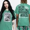 BROKEN PROMISES Headlines Green Splatter S/S Tee