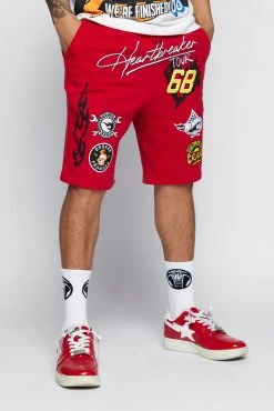BROKEN PROMISES BP X Hot Wheels Heartbreaker Short Red Bottoms