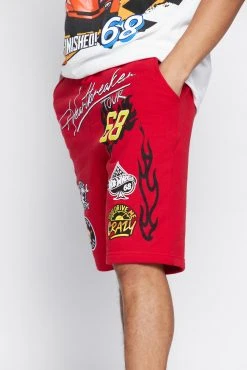 BROKEN PROMISES BP X Hot Wheels Heartbreaker Short Red Bottoms
