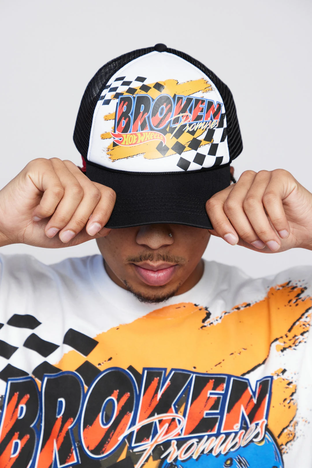 BROKEN PROMISES Headwear BP X Hot Wheels We're Finished Trucker Hat