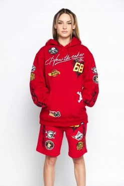 BROKEN PROMISES BP X Hot Wheels Heartbreaker Short Red Bottoms