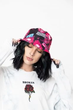 BROKEN PROMISES Headwear Aim For My Heart Bucket Hat
