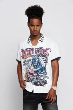 BROKEN PROMISES BP X Hot Wheels Ride Forever Resort Shirt Shirts