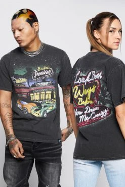 BROKEN PROMISES BP X Hot Wheels Look Both Ways Washed SST Blk