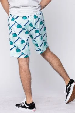 BROKEN PROMISES Brain Waves Shorts Green