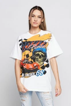BROKEN PROMISES BP X Hot Wheels We're Finished S/S Tee White Shirts