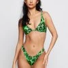 BROKEN PROMISES Reaper Guide High Leg Bikini Bottom Green Sets