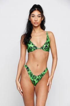 BROKEN PROMISES Sets Reaper Guide Bikini Top Green