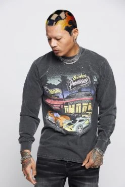 BROKEN PROMISES BP X Hot Wheels Look Both Ways Long Sleeve Shirts