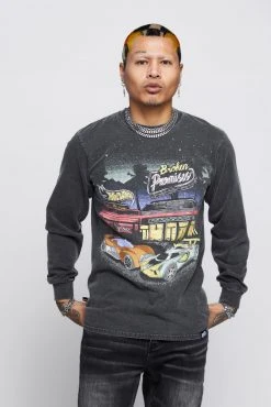 BROKEN PROMISES BP X Hot Wheels Look Both Ways Long Sleeve Shirts