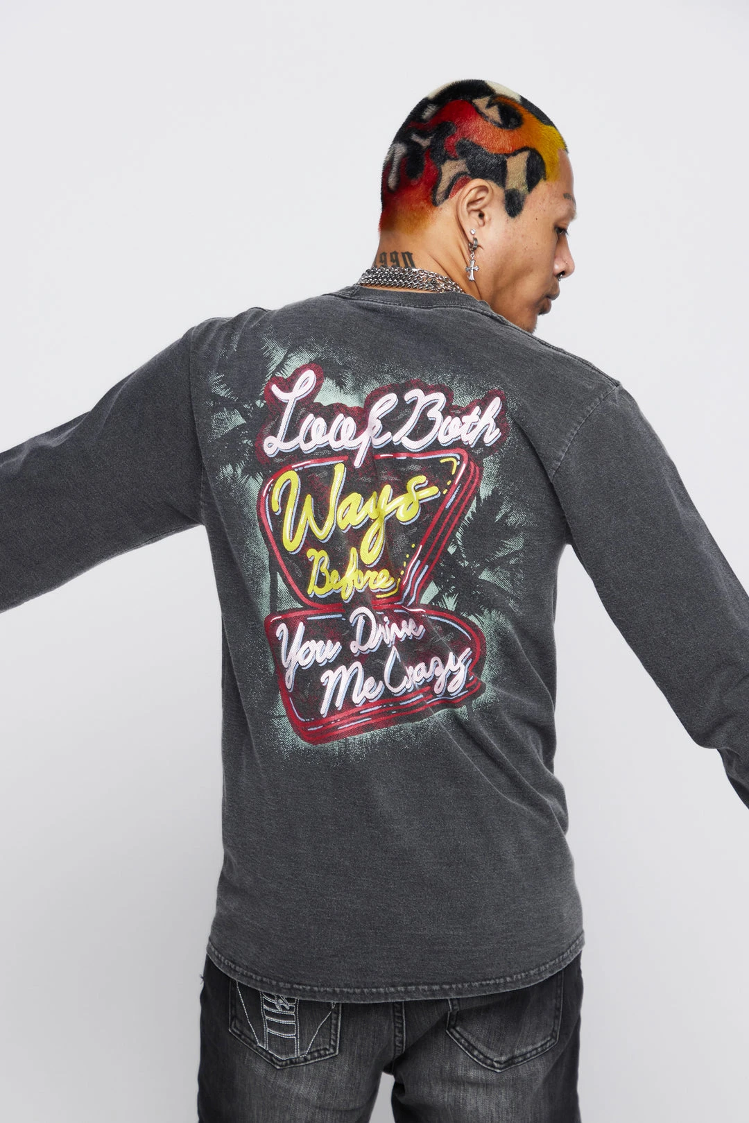 BROKEN PROMISES BP X Hot Wheels Look Both Ways Long Sleeve Shirts