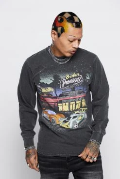BROKEN PROMISES BP X Hot Wheels Look Both Ways Long Sleeve Shirts