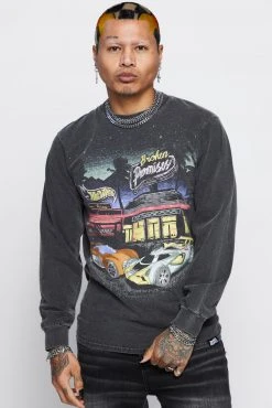BROKEN PROMISES BP X Hot Wheels Look Both Ways Long Sleeve Shirts