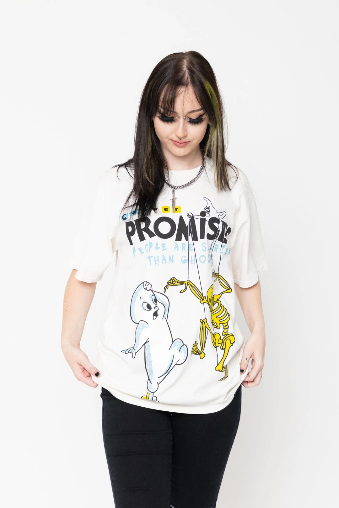 BROKEN PROMISES BP X Casper Scarier Than SST Natural Shirts