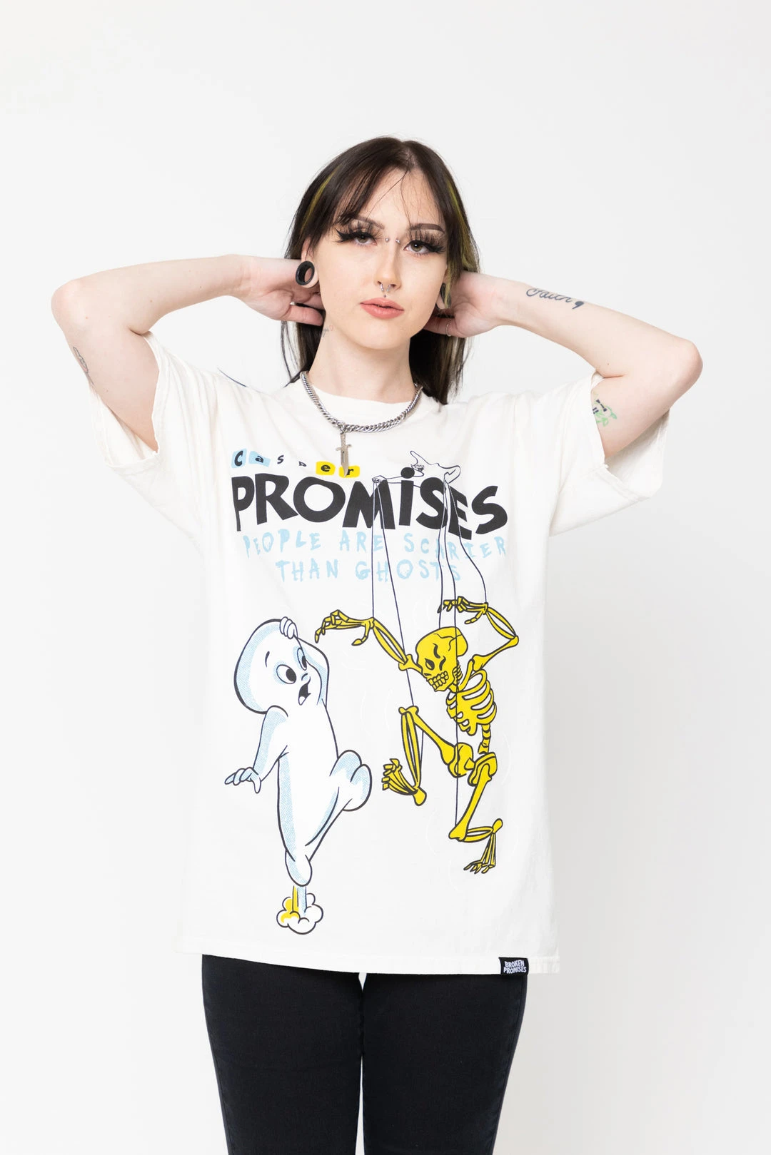BROKEN PROMISES BP X Casper Scarier Than SST Natural Shirts