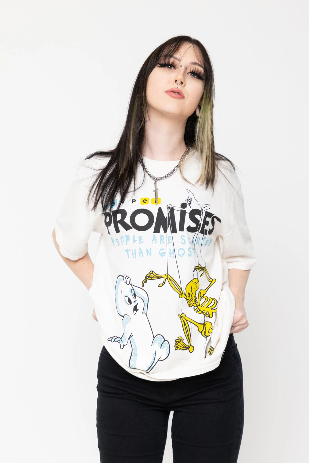 BROKEN PROMISES BP X Casper Scarier Than SST Natural Shirts