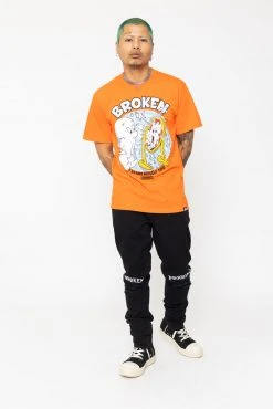 BROKEN PROMISES BP X Casper Scare Myself SST Orange Shirts