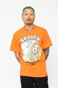 BROKEN PROMISES BP X Casper Scare Myself SST Orange Shirts