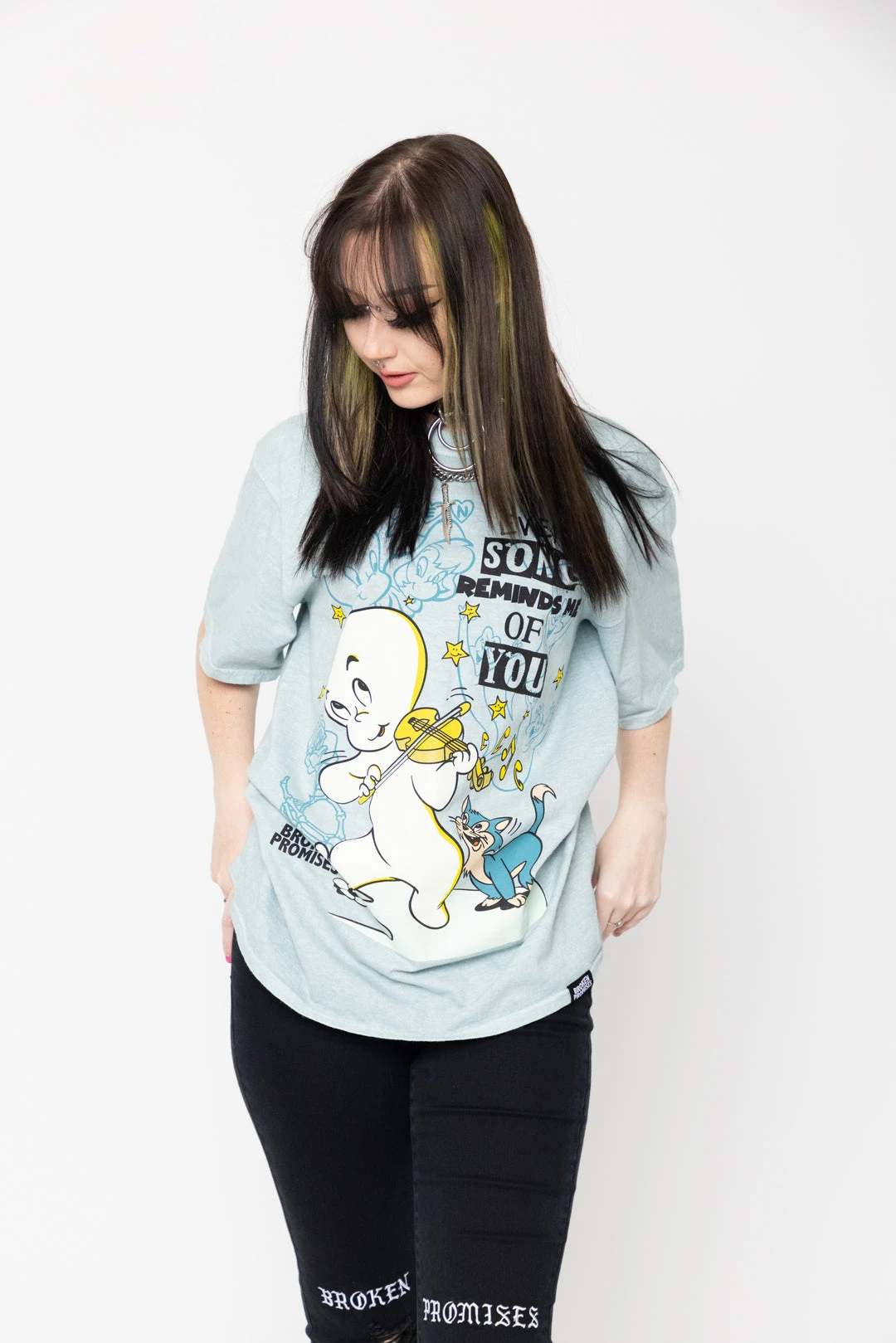 BROKEN PROMISES Shirts BP X Casper Reminder S/S Green