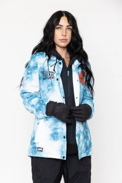 BROKEN PROMISES Tie Dye Hoodies Could Be Different Snow Jacket Blue