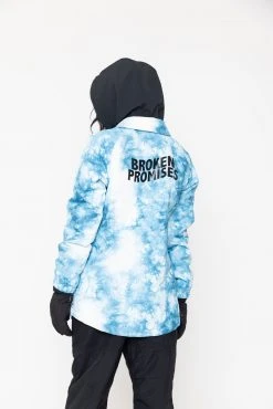 BROKEN PROMISES Tie Dye Hoodies Could Be Different Snow Jacket Blue