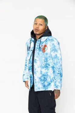 BROKEN PROMISES Tie Dye Hoodies Could Be Different Snow Jacket Blue