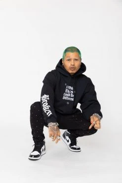 BROKEN PROMISES Wishful Thinking Hoodie Black Hoodies