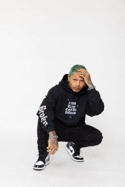 BROKEN PROMISES Wishful Thinking Hoodie Black Hoodies