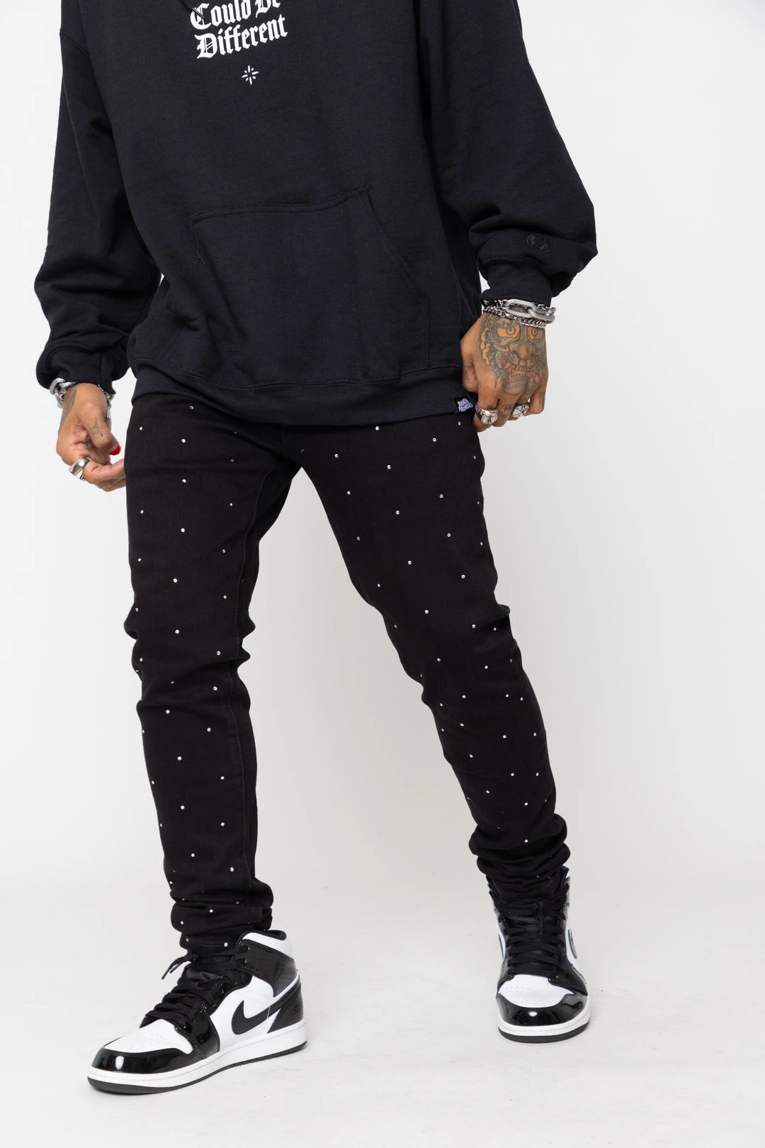 CASH Stoned Black Denim Bottoms