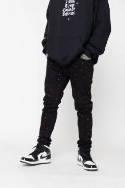 CASH Stoned Black Denim Bottoms