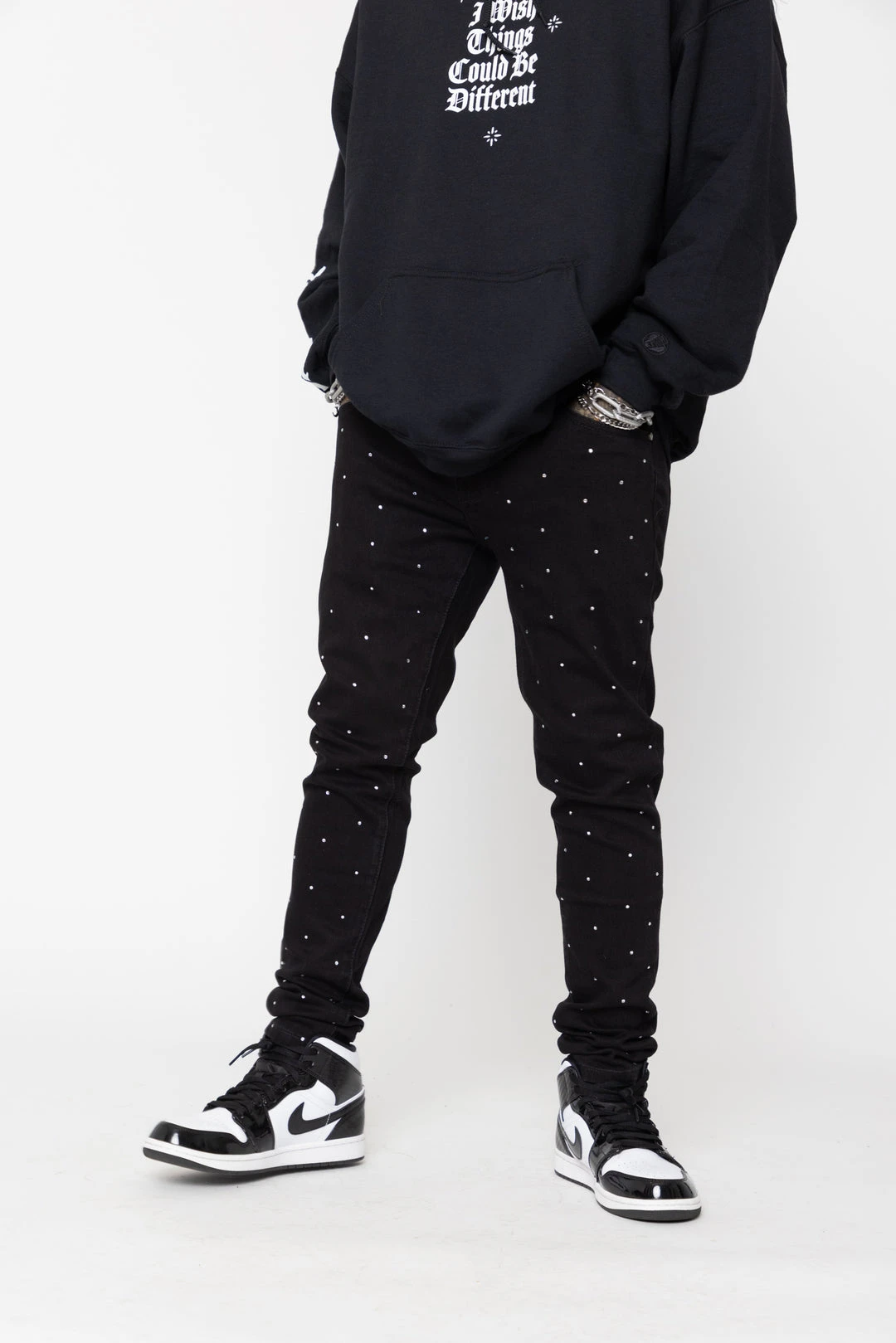 CASH Stoned Black Denim Bottoms