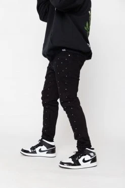 CASH Stoned Black Denim Bottoms