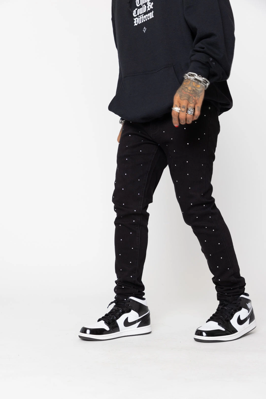 CASH Stoned Black Denim Bottoms